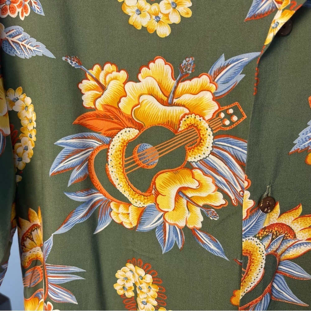 Pineapple Juice Hawaiian Classic Vintage Reproduction Shirt, Tropical, Men’s M - Picture 5 of 7